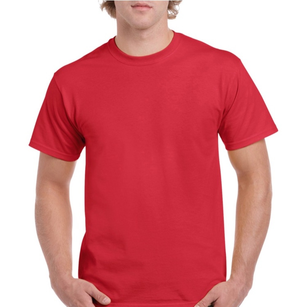 Gildan Red Heavy Cotton Short Sleeve Tee Medium